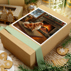 Acrylic Pomeranian - Winter Hearth | Kiss-Cut Stickers