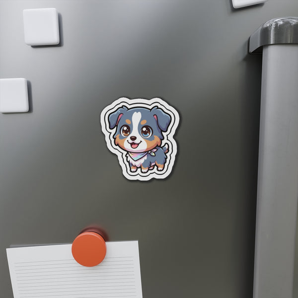 Chibi Australian Shepherd Magnet | Tritan — Lifestyle View
