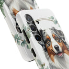 Australian Shepherd Watercolor Botanical Wreath Phone Case | Premium Dog Prints | Tritan — view 26 of 28