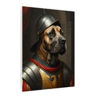 Cane Corso Medieval Knight Portrait Canvas Wall Art, Regal Dog Painting, Cane Corso Lover Gift, Stretched Canvas