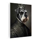 Miniature Schnauzer Renaissance Royal Portrait Canvas Wall Art, Regal Dog Painting, Miniature Schnauzer Lover Gift, Stretched Canvas