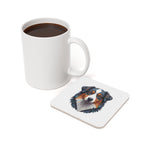 Australian Shepherd Low Poly Cool Jewel Cork Back Coaster | Dog Lover Gift