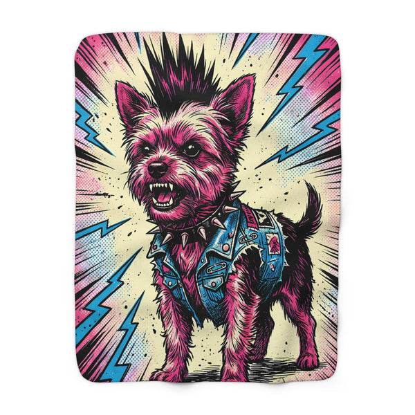 Yorkshire Terrier Comic Pop Art Throw Blanket | Premium Dog Art | Tritan
