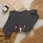 Boston Terrier Sweatshirt | Painterly Dog Art Crewneck | Boston Mom Gift | Cozy Pullover for Dog Lovers | Pet Portrait Apparel