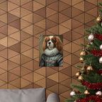 Cavalier King Charles Spaniel Renaissance Royal Portrait Matte Poster, Regal Dog Art Print, Cavalier King Charles Spaniel Lover Gift, Wall Art