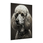 Poodle Charcoal Portrait Canvas Wall Art, Elegant Dog Lover Gift, Pet Owner Home Decor, Modern Animal Art Print for Dog Mom/Dad