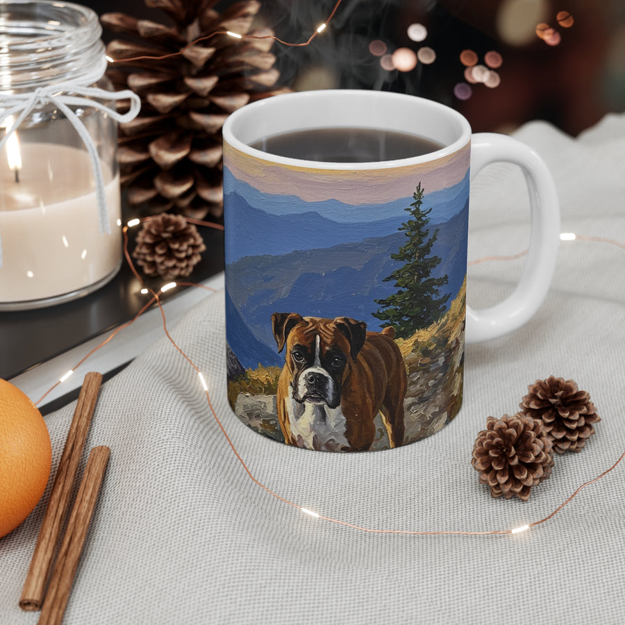 Acrylic Boxer - Mountain Overlook | Ceramic Mug 11oz