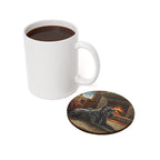 Acrylic Gallery Print Cane Corso - Winter Hearth | Cork Back Coaster