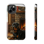 Rottweiler Phone Case — Acrylic Dog Art | iPhone 17/16/15 & Samsung | Dog Lover Gift