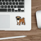 Pop Art Pug Sticker | Tritan
