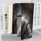 Yorkshire Terrier Medieval Knight Portrait Regal Throw Blanket | Premium Dog Art | Tritan
