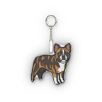 Pop Art French Bulldog Plush Keychain | Tritan