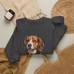 Beagle Sweatshirt | Painterly Dog Art Crewneck | Beagle Mom Gift | Cozy Pullover for Dog Lovers | Pet Portrait Apparel