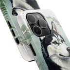 Siberian Husky Watercolor Botanical Wreath Phone Case | Premium Dog Prints | Tritan — view 17 of 28