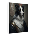 Border Collie Kings & Queens Royal Portrait Canvas Wall Art, Regal Dog Painting, Border Collie Lover Gift, Stretched Canvas