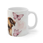 English Bulldog Watercolor Butterfly Bloom Coffee Mug | Premium Dog Prints | Tritan — view 3 of 4