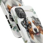 Australian Shepherd Watercolor Botanical Wreath Phone Case | Premium Dog Prints | Tritan — view 20 of 28