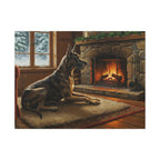 Great Dane Canvas Wall Art | Dog Lover Gift | Acrylic Painting Style | Pet Portrait Home Decor | Stretched Canvas Print