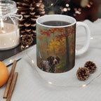 Acrylic German Shorthaired Pointer - Autumn Woods | Ceramic Mug 11oz