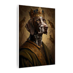 German Shorthaired Pointer Kings & Queens Royal Portrait Canvas Wall Art, Regal Dog Painting, Stretched Canvas