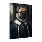 French Bulldog Kings & Queens Royal Portrait Canvas Wall Art, Regal Dog Painting, French Bulldog Lover Gift, Stretched Canvas