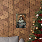 Cavalier King Charles Spaniel Renaissance Royal Portrait Matte Poster, Regal Dog Art Print, Cavalier King Charles Spaniel Lover Gift, Wall Art