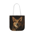 Pembroke Welsh Corgi Tote Bag | Painterly Dog Art Canvas Tote | Corgi Mom Gift | Dog Lover Market Bag | Pet Portrait Accessory