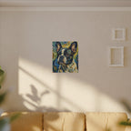 French Bulldog Post-Impressionist Oil Painting Canvas Wall Art Decor Gift for Dog Lovers