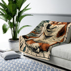 Shiba Inu Comic Pop Art Throw Blanket | Premium Dog Art | Tritan