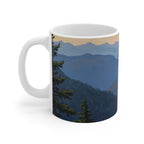 Acrylic Corgi - Mountain Overlook | Ceramic Mug 11oz
