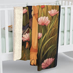 German Shepherd Low Poly Prairie Sherpa Fleece Blanket | Dog Lover Gift