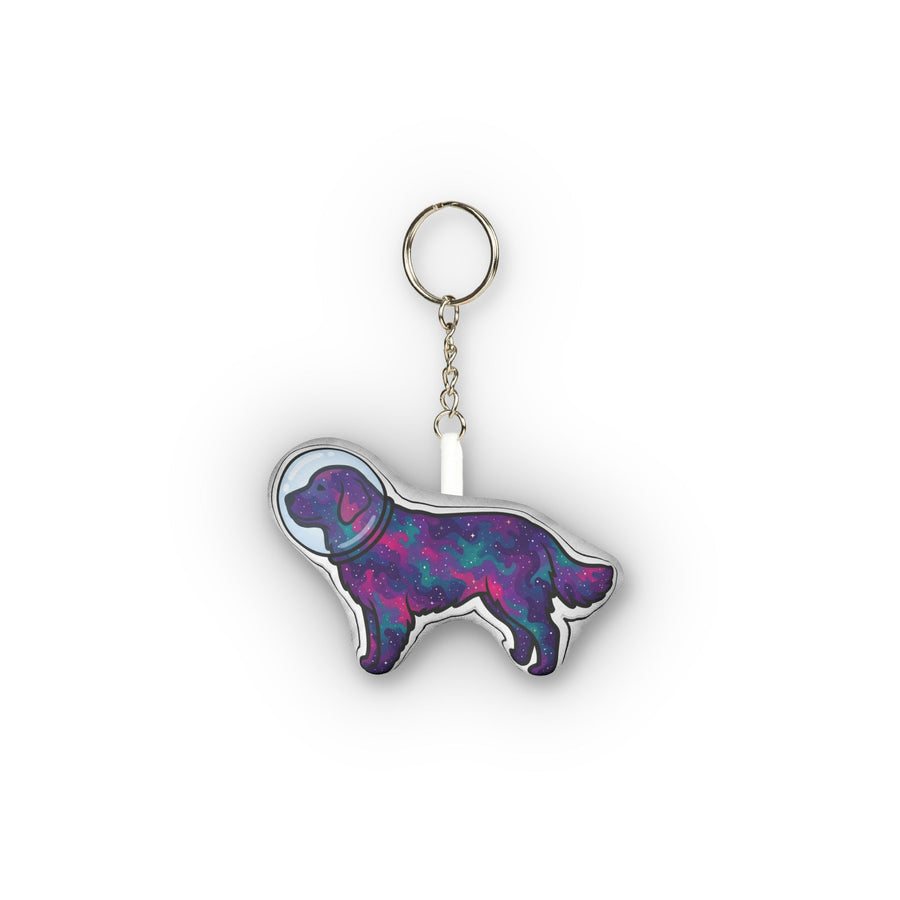 Cosmic Golden Retriever Plush Keychain | Tritan