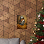 Beagle Medieval Knight Portrait Matte Poster, Regal Dog Art Print, Beagle Lover Gift, Wall Art