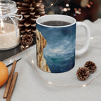 Acrylic-Style Labrador Retriever - Cobalt Blue | Ceramic Mug 11oz