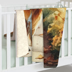 Golden Retriever Watercolor Autumn Path Throw Blanket | Premium Dog Prints | Tritan — view 6 of 9