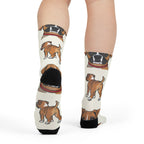 Boxer Socks | Fun All Over Print Dog Socks | Boxer Mom Gift | Cute Crew Socks for Dog Lovers | Stocking Stuffer
