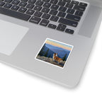 Acrylic Corgi - Mountain Overlook | Kiss-Cut Stickers
