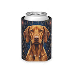Vizsla America 250 Can Cooler, Patriotic Dog Pattern Drink Holder, Vizsla Mom Gift, Dog Dad Can Sleeve, Summer Party Decor