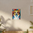 Pop Art Corgi Canvas — Bold Dog Wall Art
