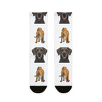 Great Dane Socks | Fun All Over Print Dog Socks | Great Dane Mom Gift | Cute Crew Socks for Dog Lovers | Stocking Stuffer