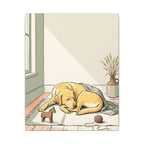 Labrador Nursery Storybook canvas print by Tritan, angled view