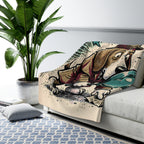 Beagle Comic Pop Art Throw Blanket | Premium Dog Art | Tritan