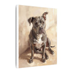 Blue Staffy — Painted Portrait Canvas