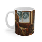 Acrylic Rottweiler - Winter Hearth | Ceramic Mug 11oz