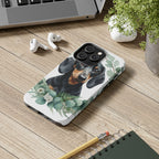 Dachshund Watercolor Botanical Wreath Phone Case | Premium Dog Prints | Tritan — view 12 of 28