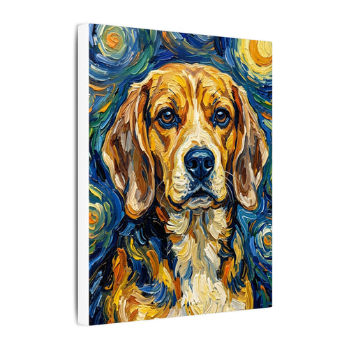 Gallery-wrapped canvas side profile showing the 0.75 inch depth