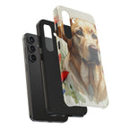 Labrador Retriever Watercolor Wildflower Field Phone Case | Premium Dog Prints | Tritan — detail view