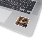 Australian Shepherd Renaissance Royal Portrait Sticker, Dog Portrait Vinyl Decal, Kiss-Cut Sticker, Australian Shepherd Lover Gift
