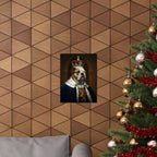 English Bulldog Kings & Queens Royal Portrait Matte Poster, Regal Dog Art Print, English Bulldog Lover Gift, Wall Art