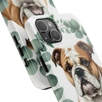 English Bulldog Watercolor Botanical Wreath Phone Case | Premium Dog Prints | Tritan — view 20 of 28